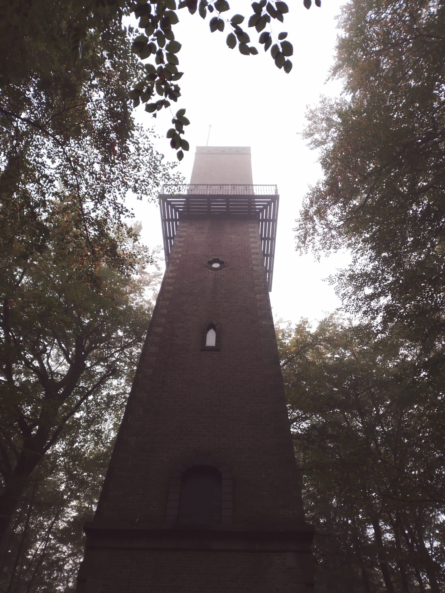 Looking up at the tower in Sonsbeek park.